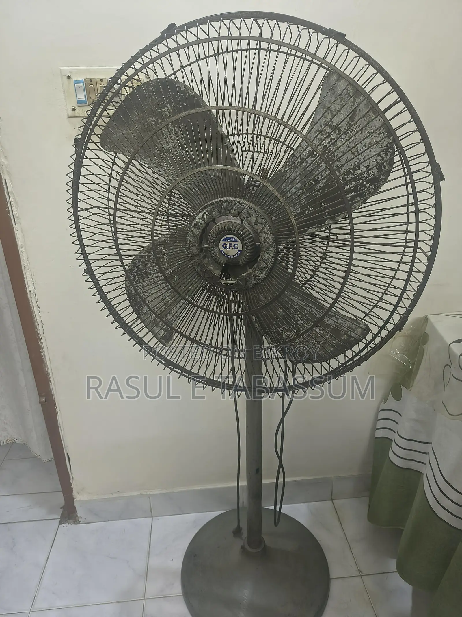 GFC Stand Fan. Works Perfectly