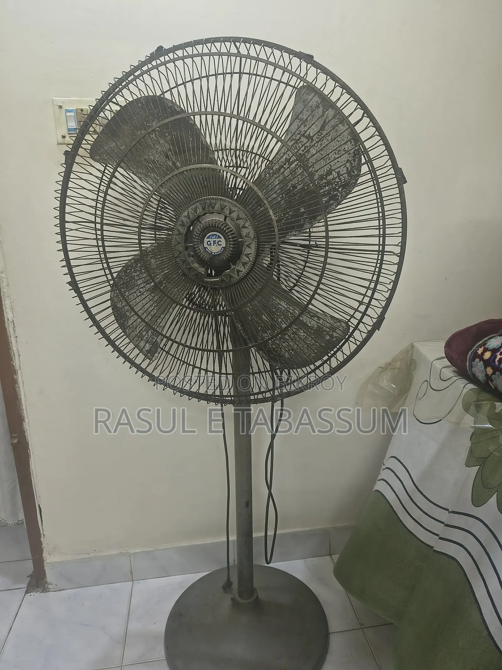 GFC Stand Fan. Works Perfectly
