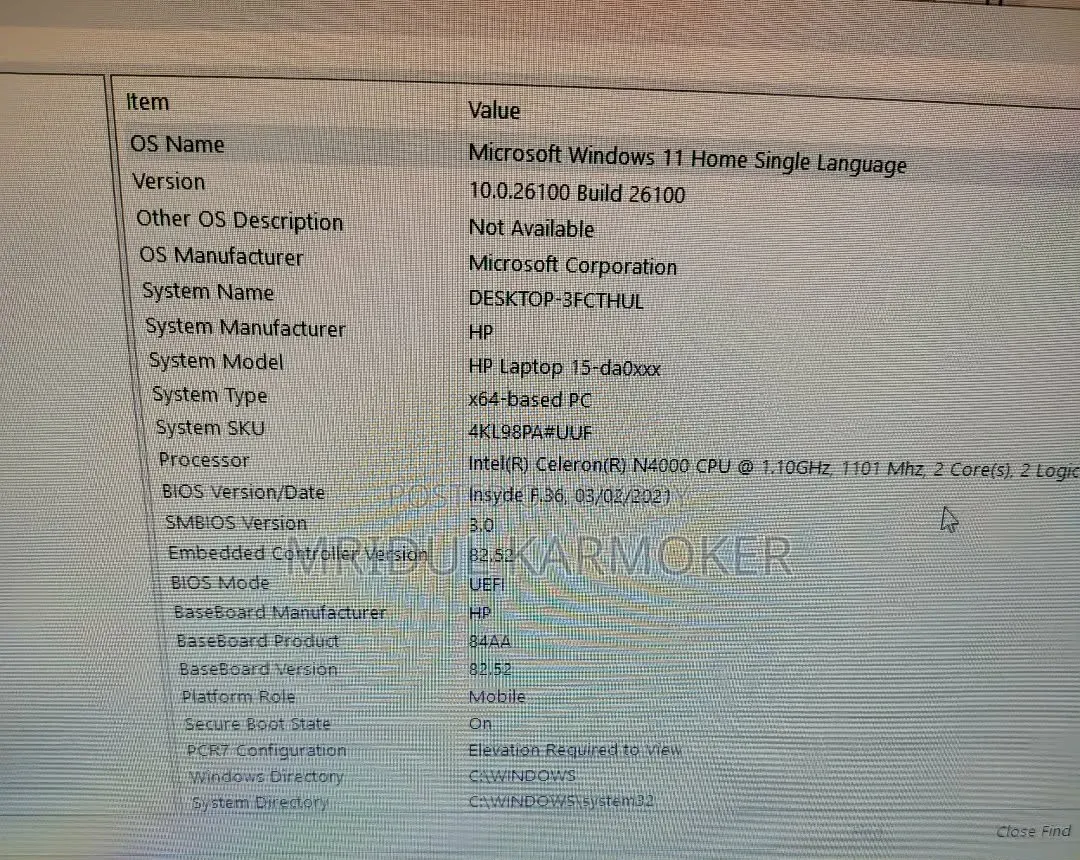 Laptop HP 15-Da2933nia 4GB Intel Core I3 HDD+SSD 256GB