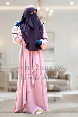 Premium Rumal Burqa Full Set | Imported Dubai Cherry Fabric