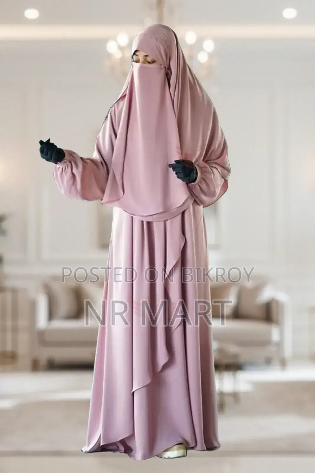 Premium Rumal Burqa Full Set | Imported Dubai Cherry Fabric