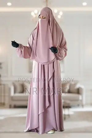 Premium Rumal Burqa Full Set | Imported Dubai Cherry Fabric