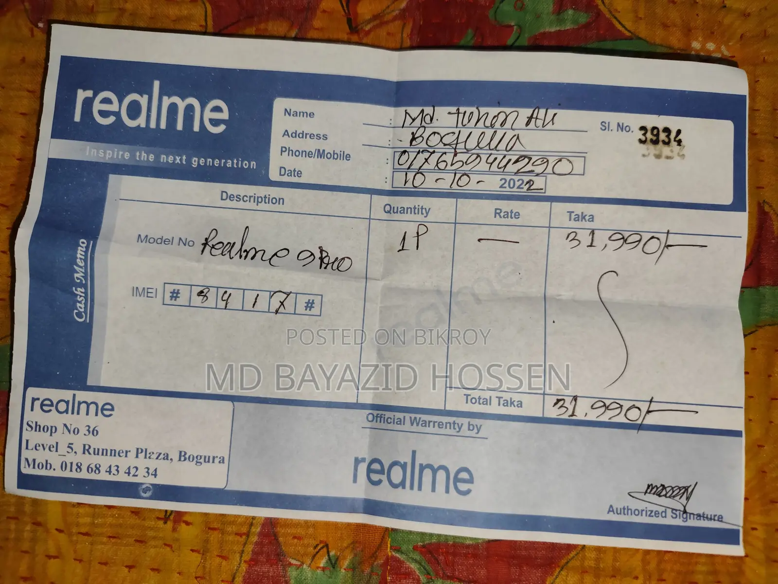 Realme 9 Pro 128 GB Green