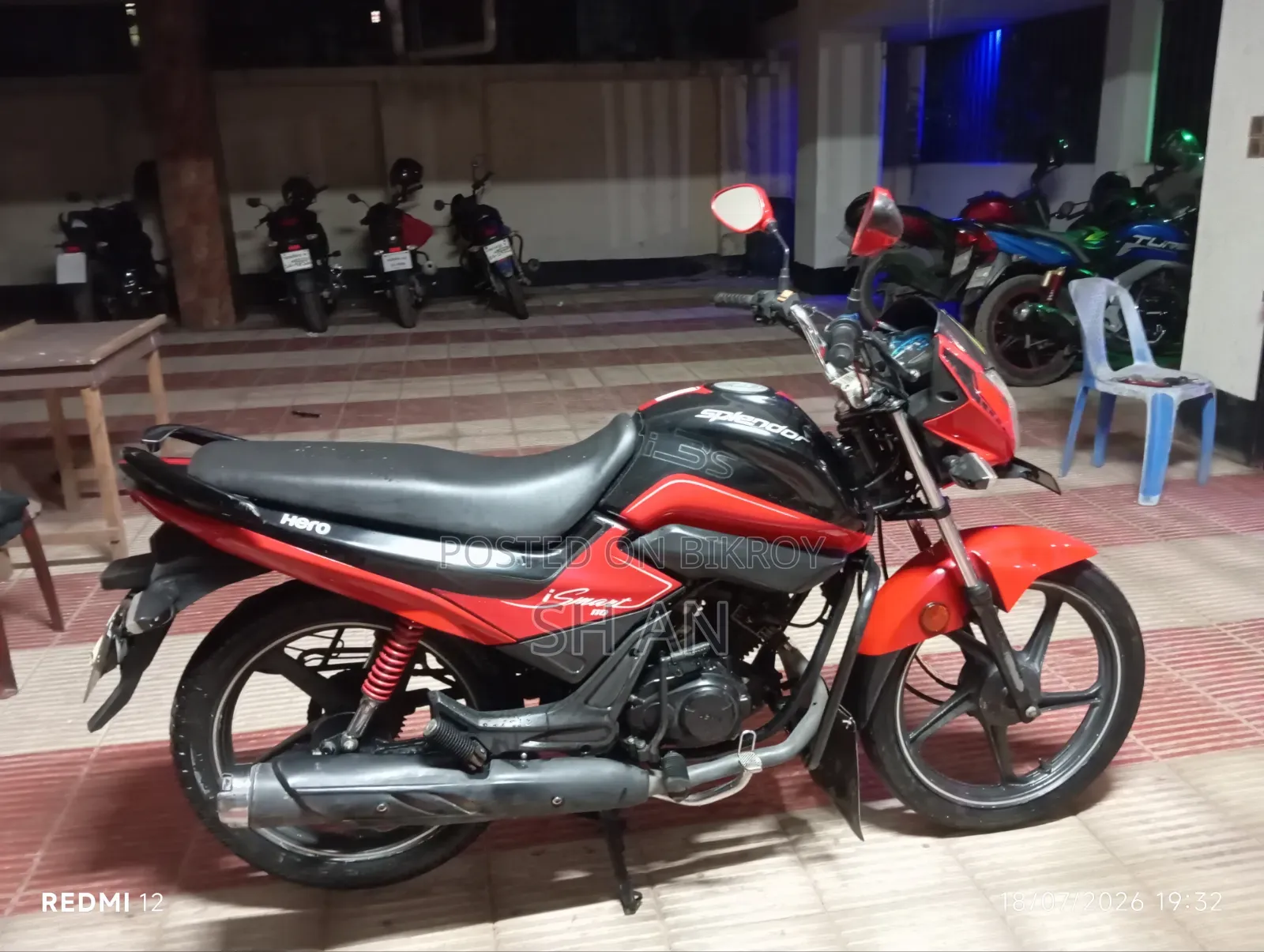 Hero Splendor iSmart 2018 Black