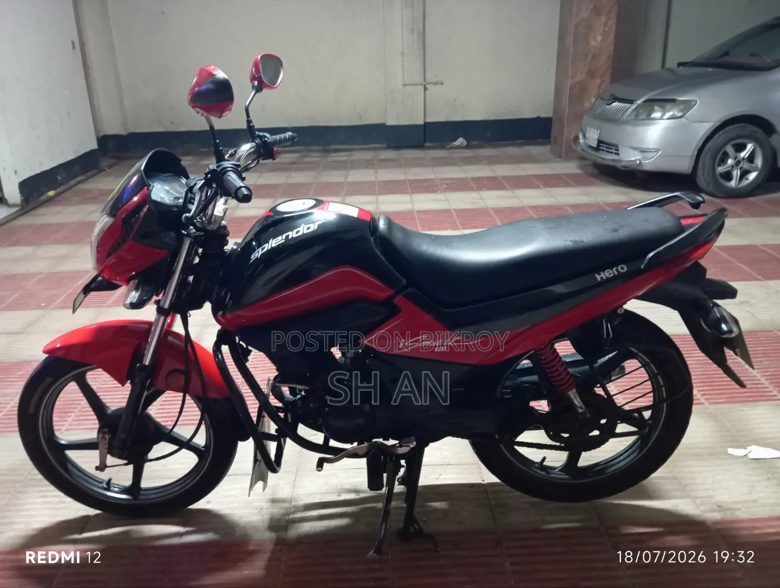 Hero Splendor iSmart 2018 Black