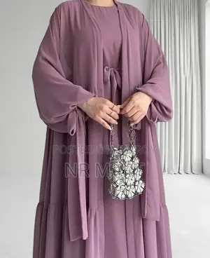 Premium Takbir Burqa (With Hijab) | Dubai Cherry Fabric | Full Set