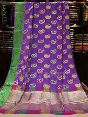 Indian Handloom Saree — Purple | খাঁটি হাতে বোনা