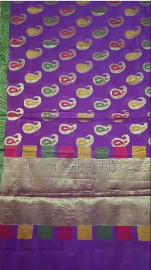 Indian Handloom Saree — Purple | খাঁটি হাতে বোনা
