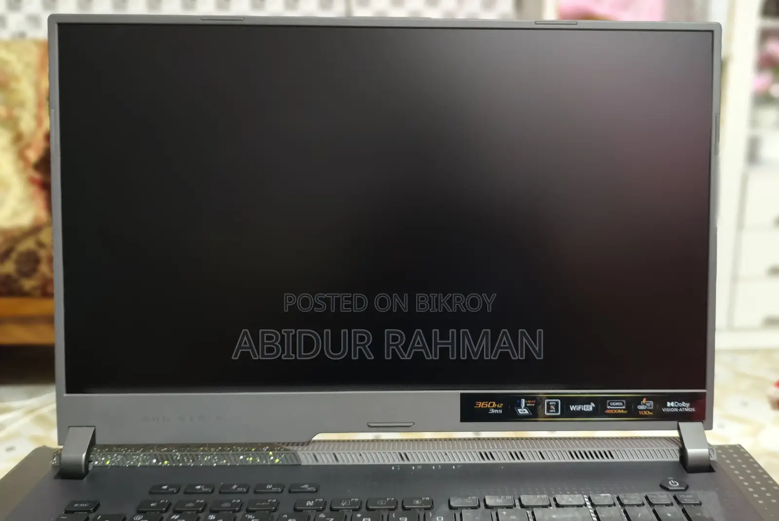 Laptop Asus ROG Strix G17 32GB AMD Ryzen 7 SSD 1T