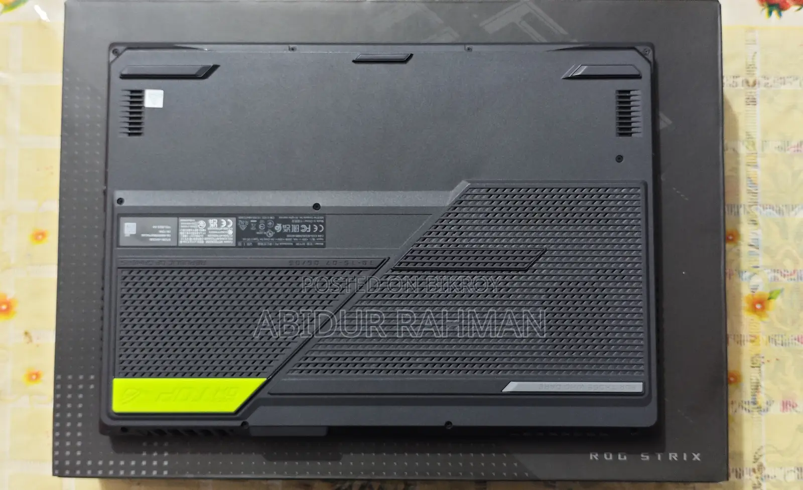 Laptop Asus ROG Strix G17 32GB AMD Ryzen 7 SSD 1T