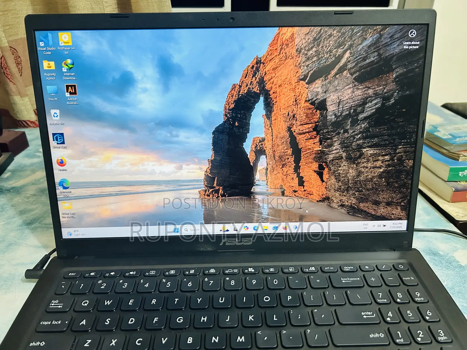 Laptop Asus VivoBook X540SA 8GB Intel Core i3 HDD 512GB