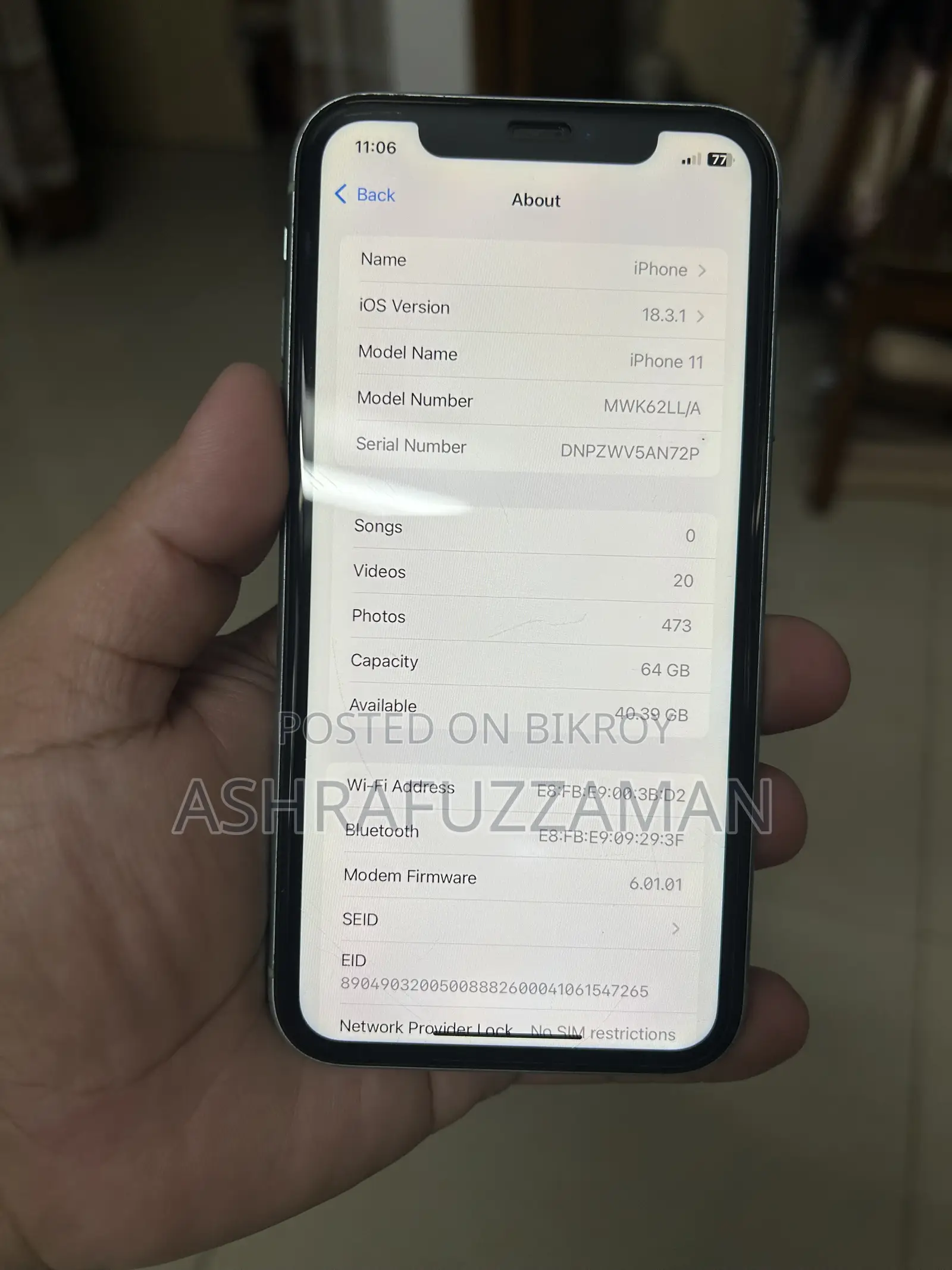 Apple iPhone 11 64 GB Purple