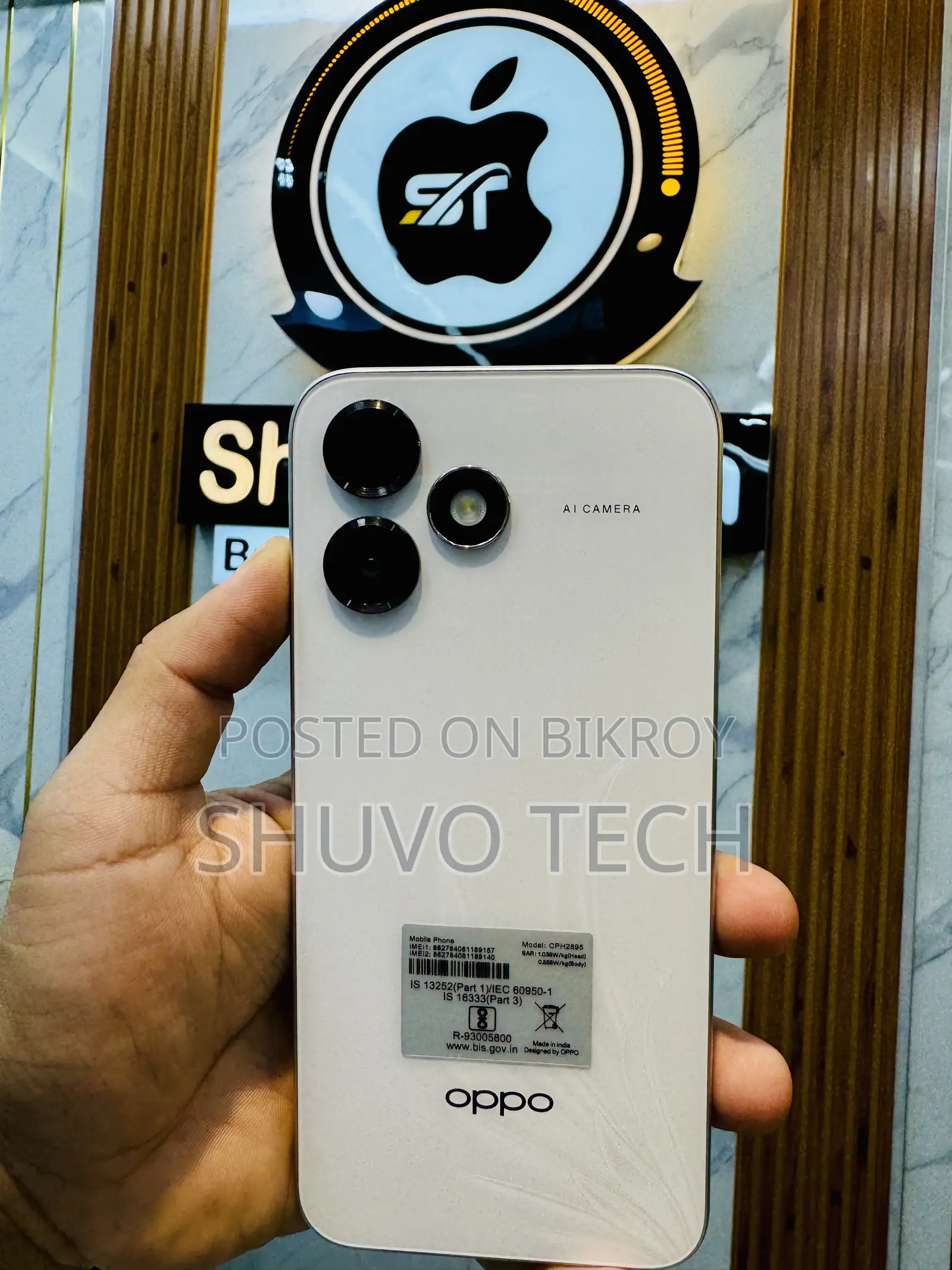 New Oppo A6c 128 GB White