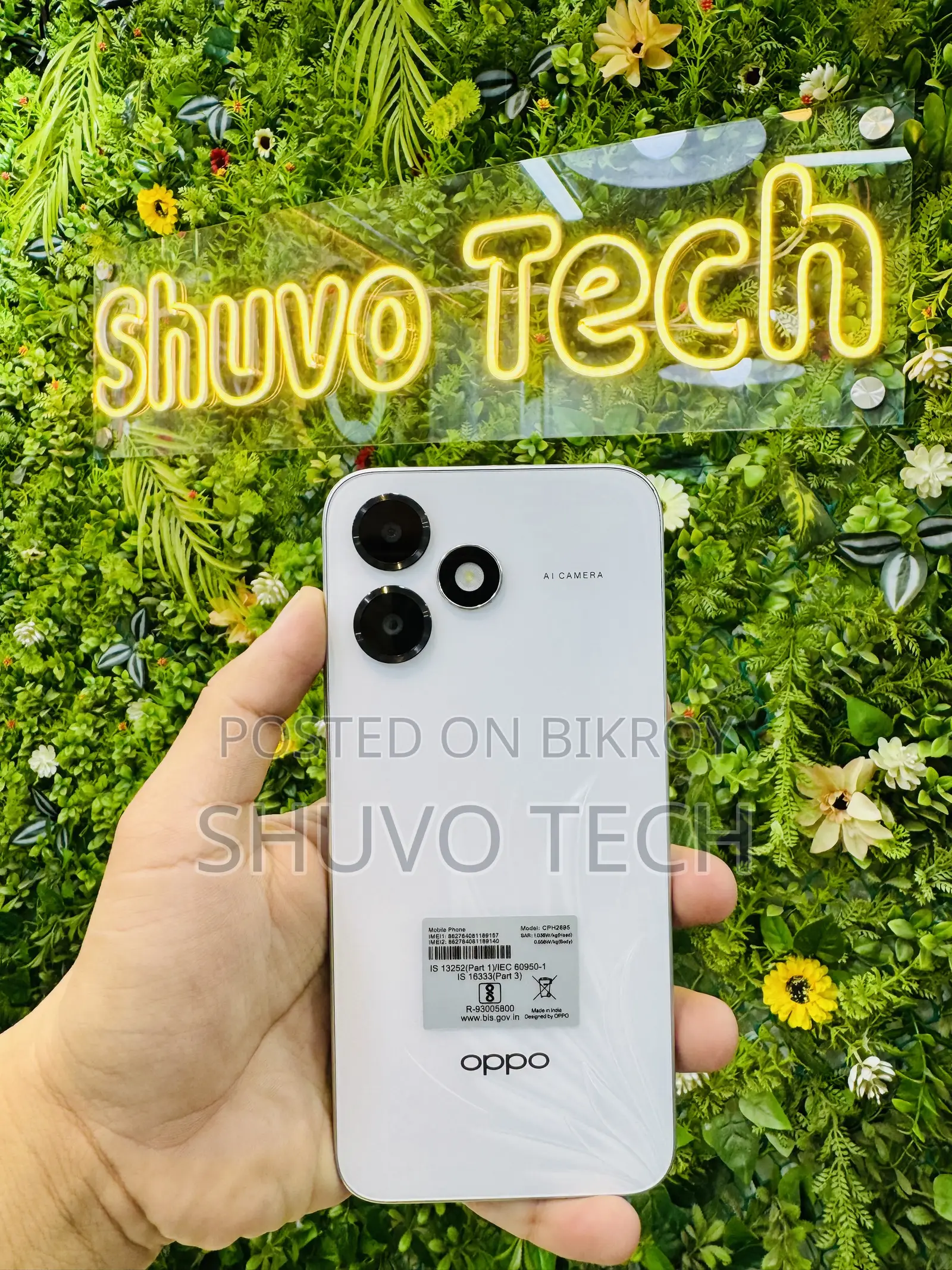 New Oppo A6c 128 GB White