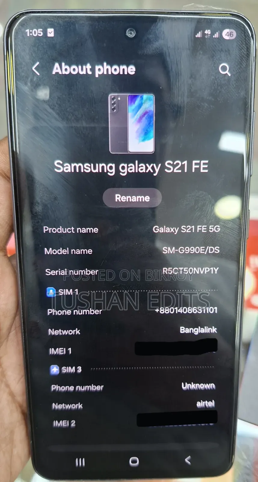Samsung Galaxy S21 FE 5G 128 GB Black