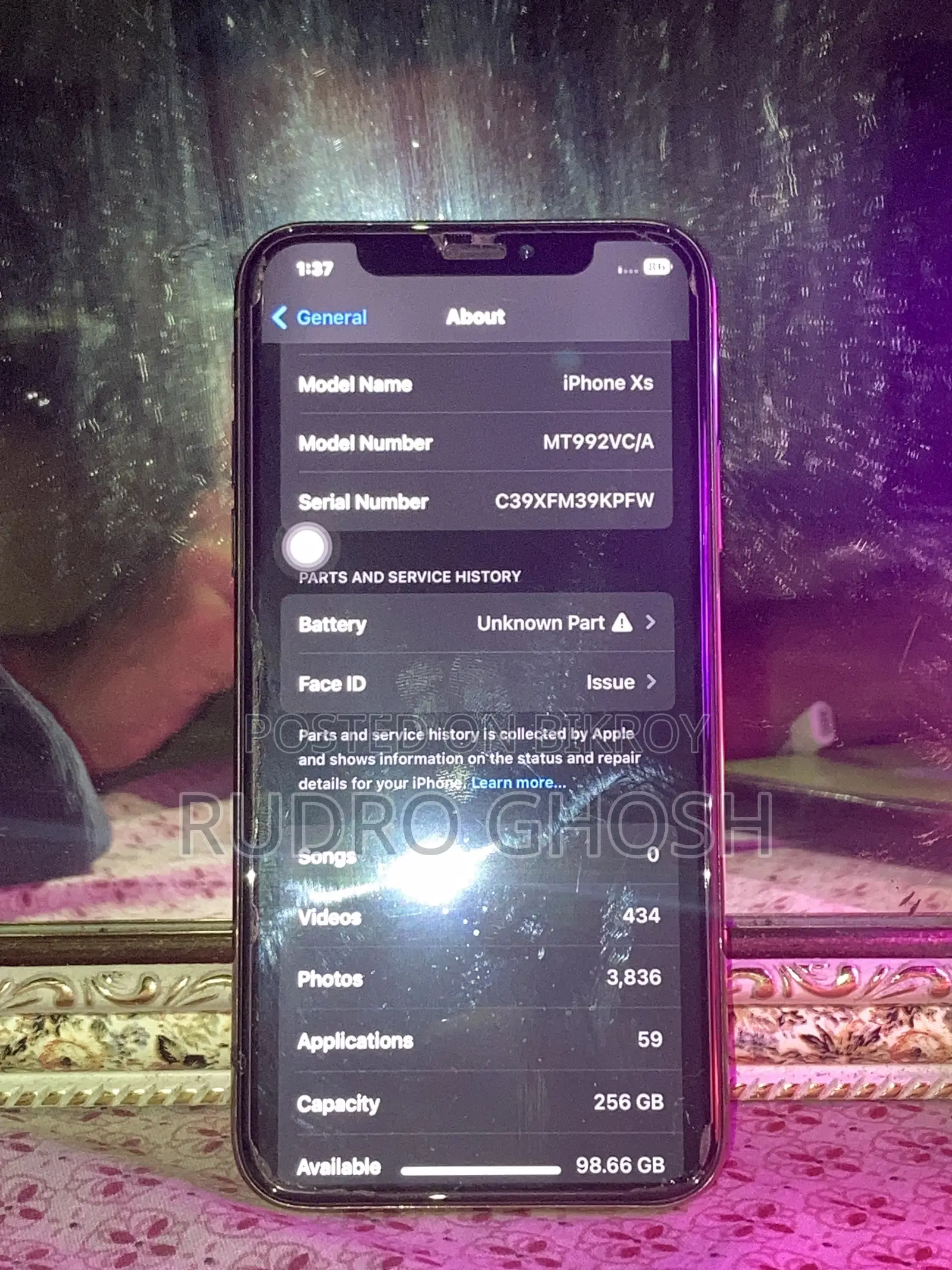 Apple iPhone XS 256 GB Gold