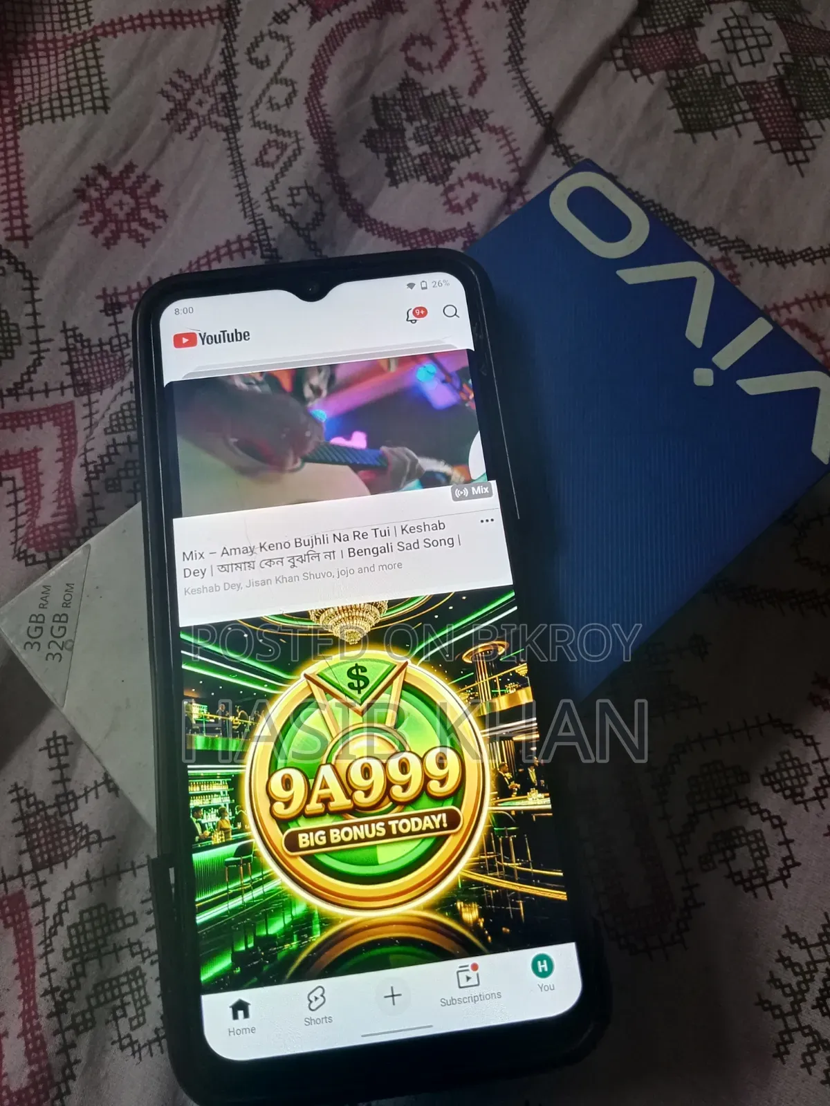 Vivo Y12 32 GB Black