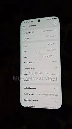 New Infinix Note Edge 128 GB