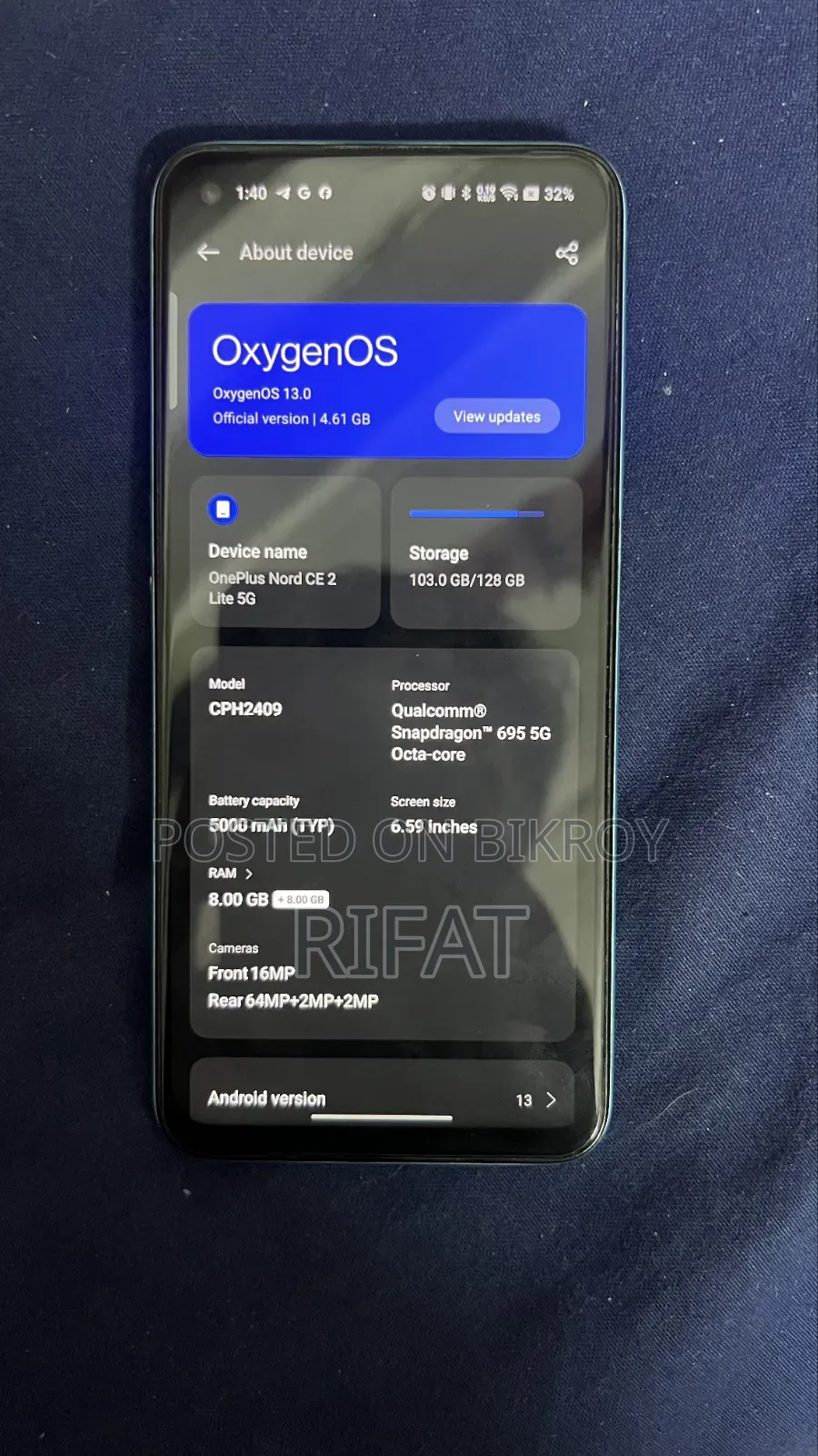 OnePlus Nord CE 2 5G 128 GB