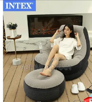 Intex Inflatable Air Sofa Set With Ottoman/Footrest