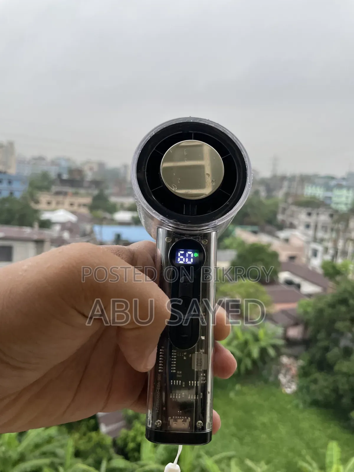 X05 Handheld High-Speed Turbo Cooling Fan 3000mAh Battery