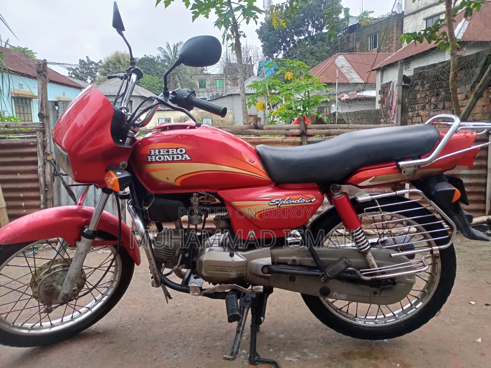 হিরো স্প্লেন্ডার প্লাস ২০১৮ লাল