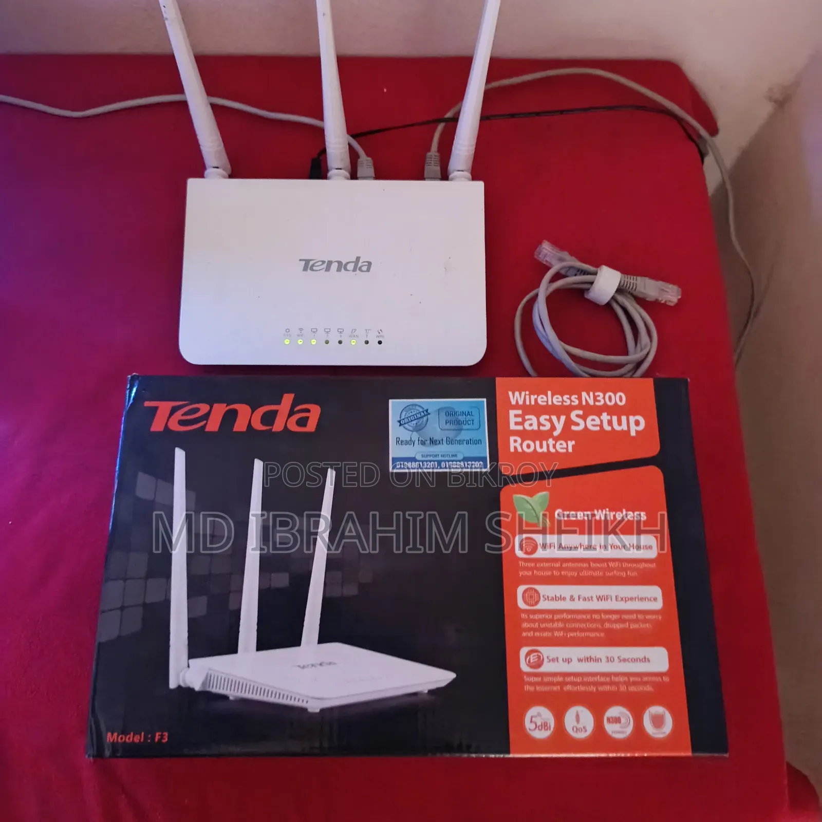 Tenda N300 300Mbps, Only 3 Month Used