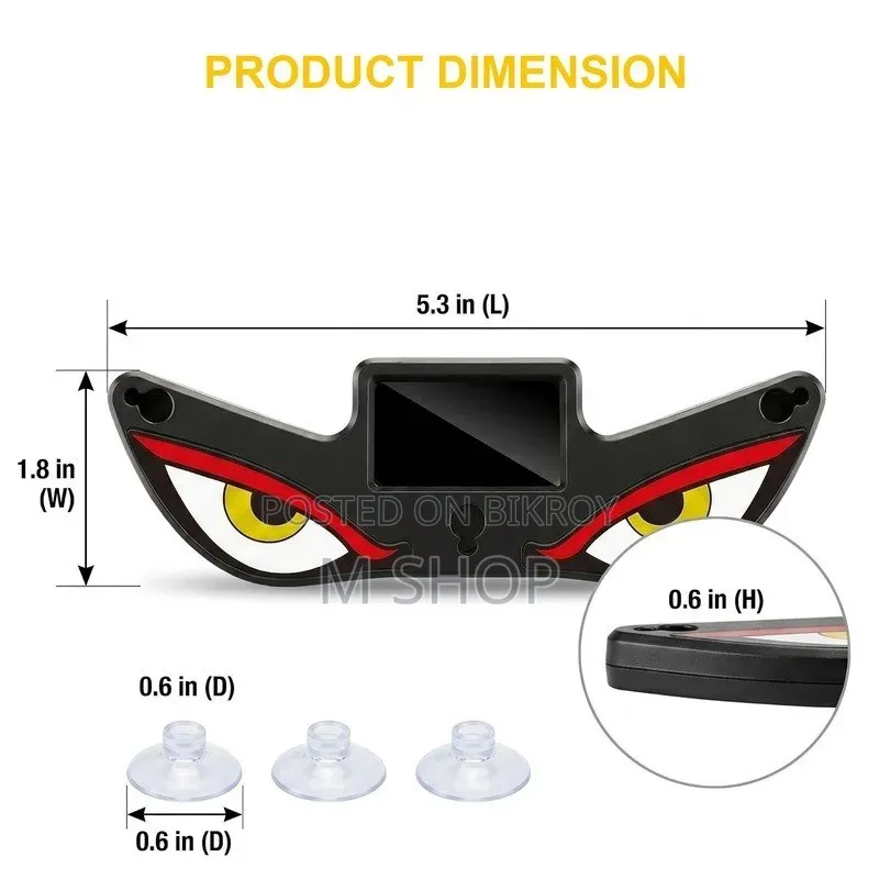 Solar Devil Eyes LED Car & Bike Window Light