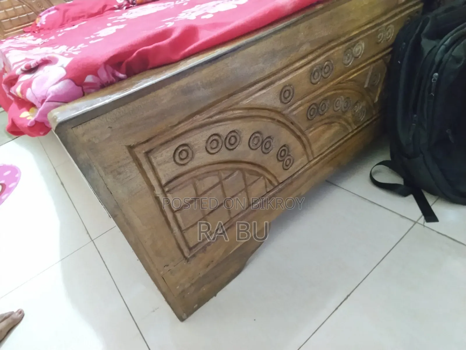 সেঘুন কাঠের ৫/৭ সেমি ডাবল খাট