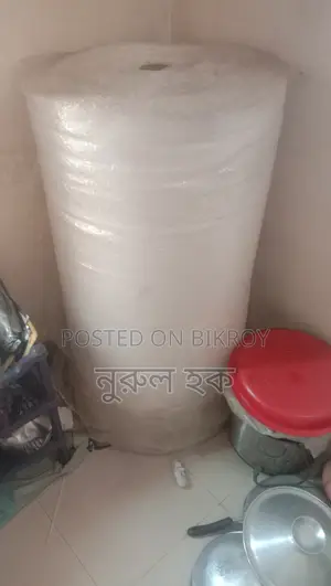 Bubble roll for courier work.