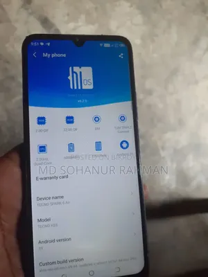 টেকনো স্পার্ক ৬ এয়ার ৩২ জিবি নীল