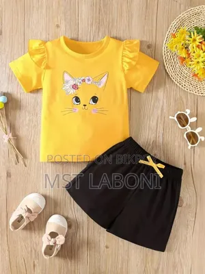 Kids Cotton T-Shirt and Pant Set