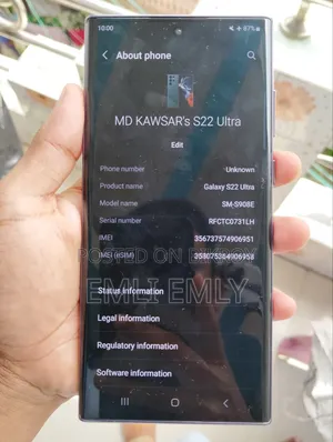 Samsung Galaxy S22 Ultra 256 GB Black