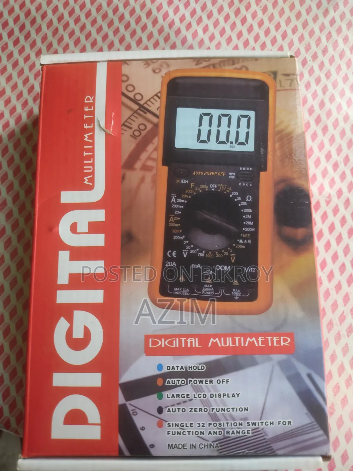 Digital Multimeter Dt9205a