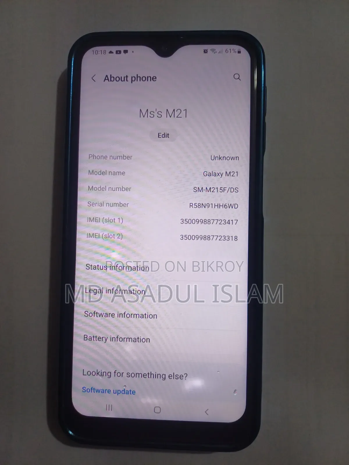 Samsung Galaxy M21 128 GB Blue