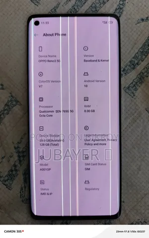 অপো রেনো৩ ৫জি ১২৮ জিবি ব্লু