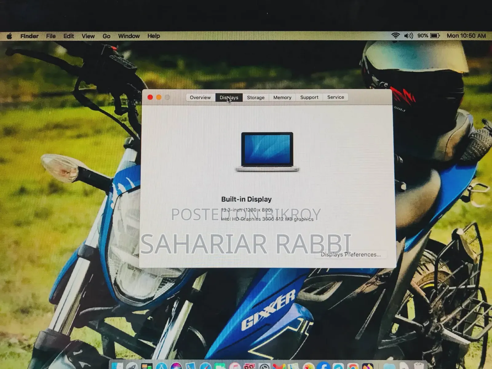 Laptop Apple MacBook Pro 2011 8GB Intel Core i5 SSD 256GB