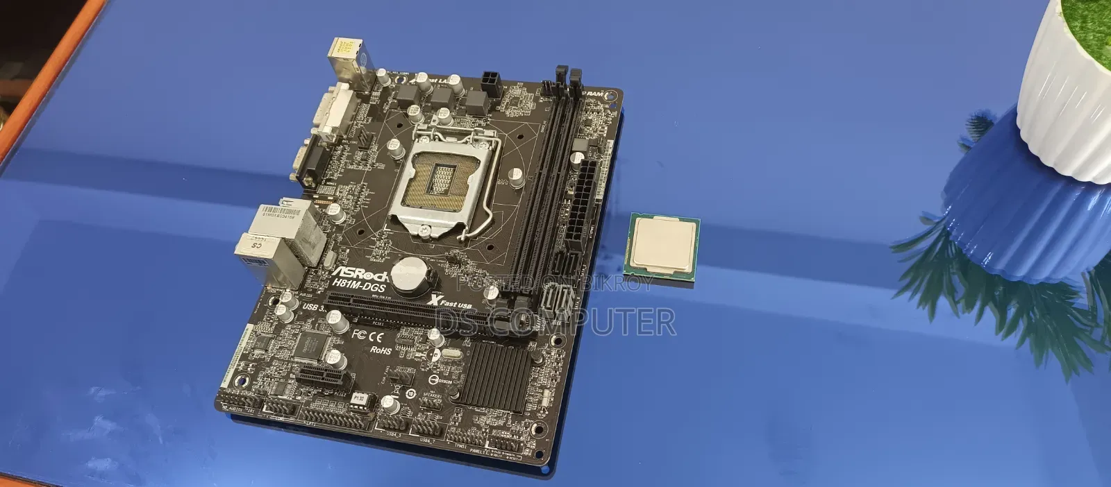 ASRock 81 Motherboard With FREE Core I3 4th Gen Processor