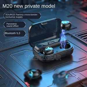 M20 Bluetooth 5.3 Wireless Earbuds Premium Sound and Modern Design