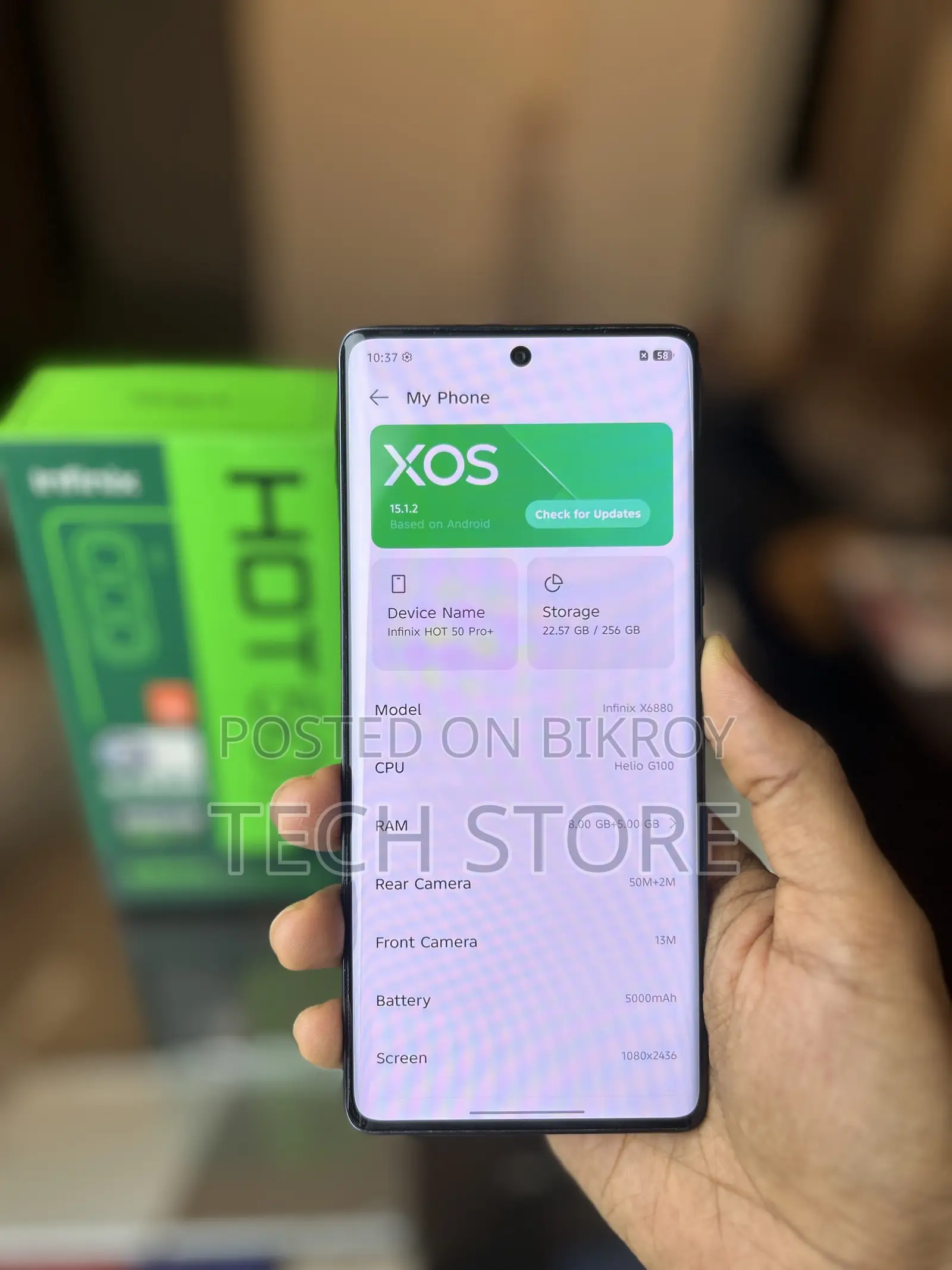 Infinix Hot 50 Pro+ 4G 256 GB Blue