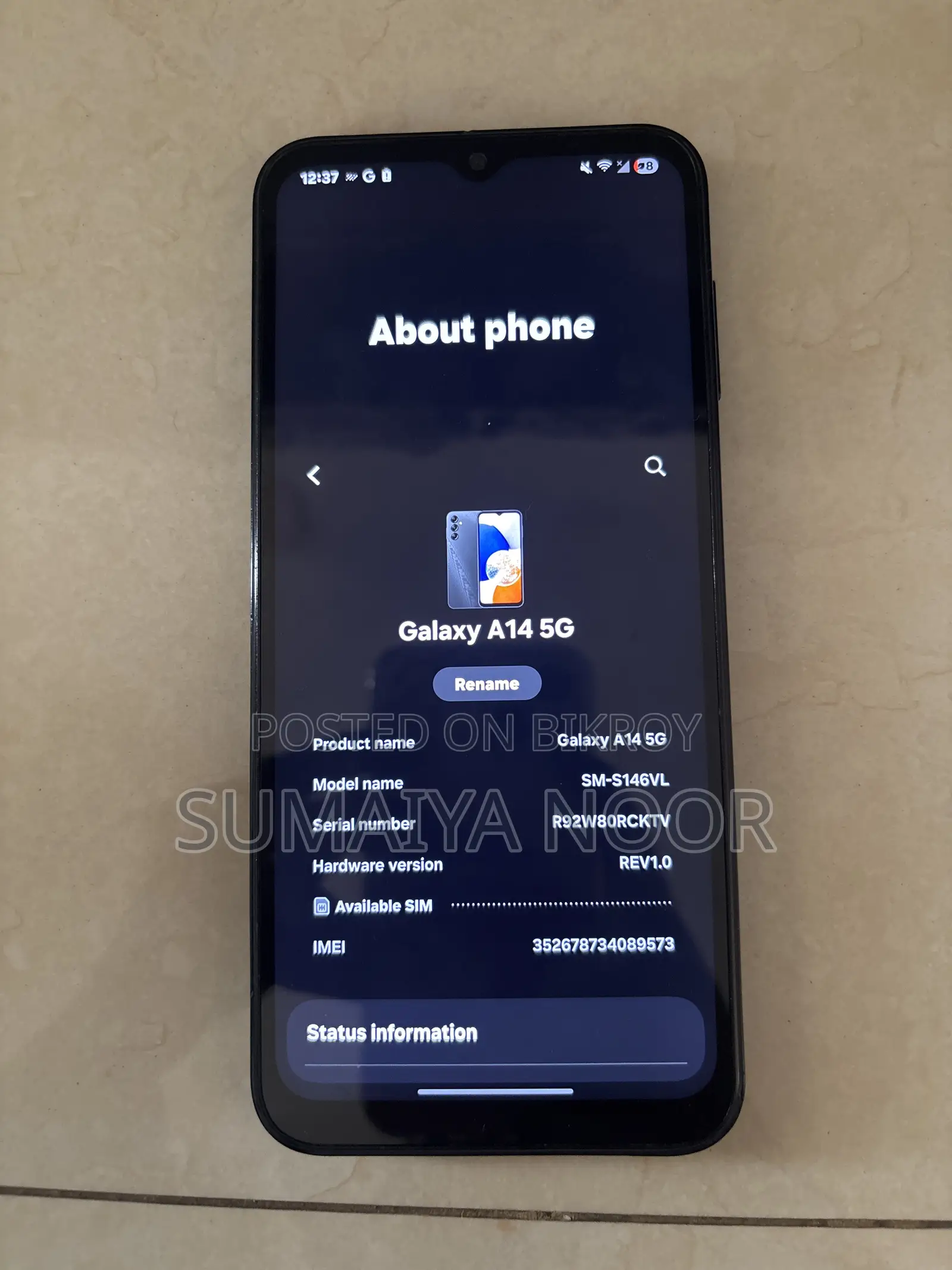 Samsung Galaxy A14 5G 64 GB Black