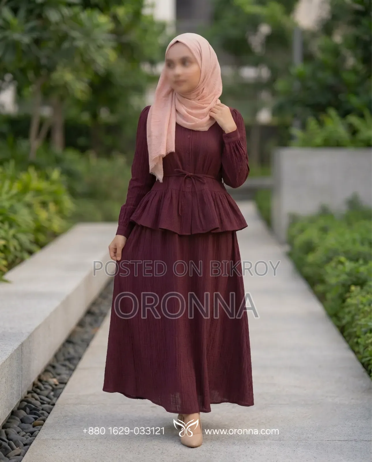 Button-Down Ruffled Top and Skirt Set