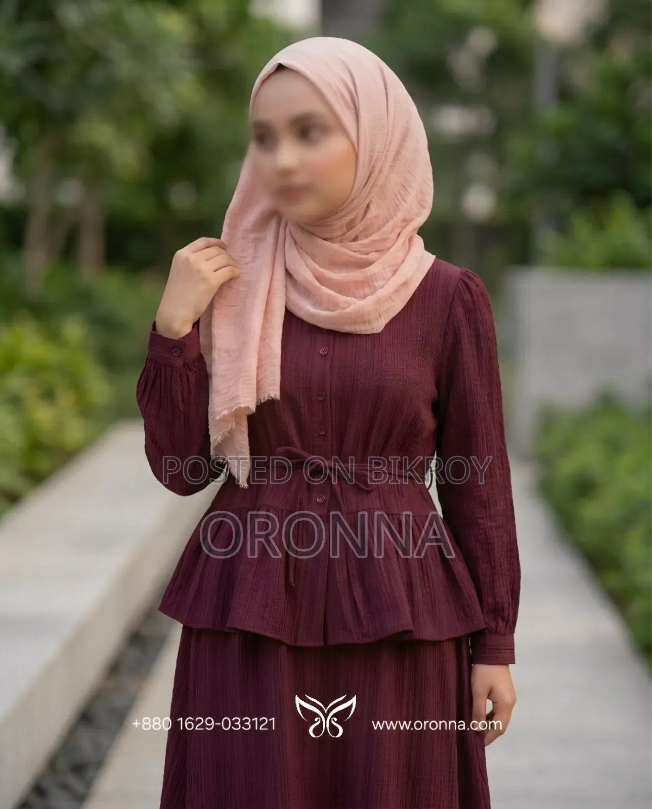 Button-Down Ruffled Top and Skirt Set