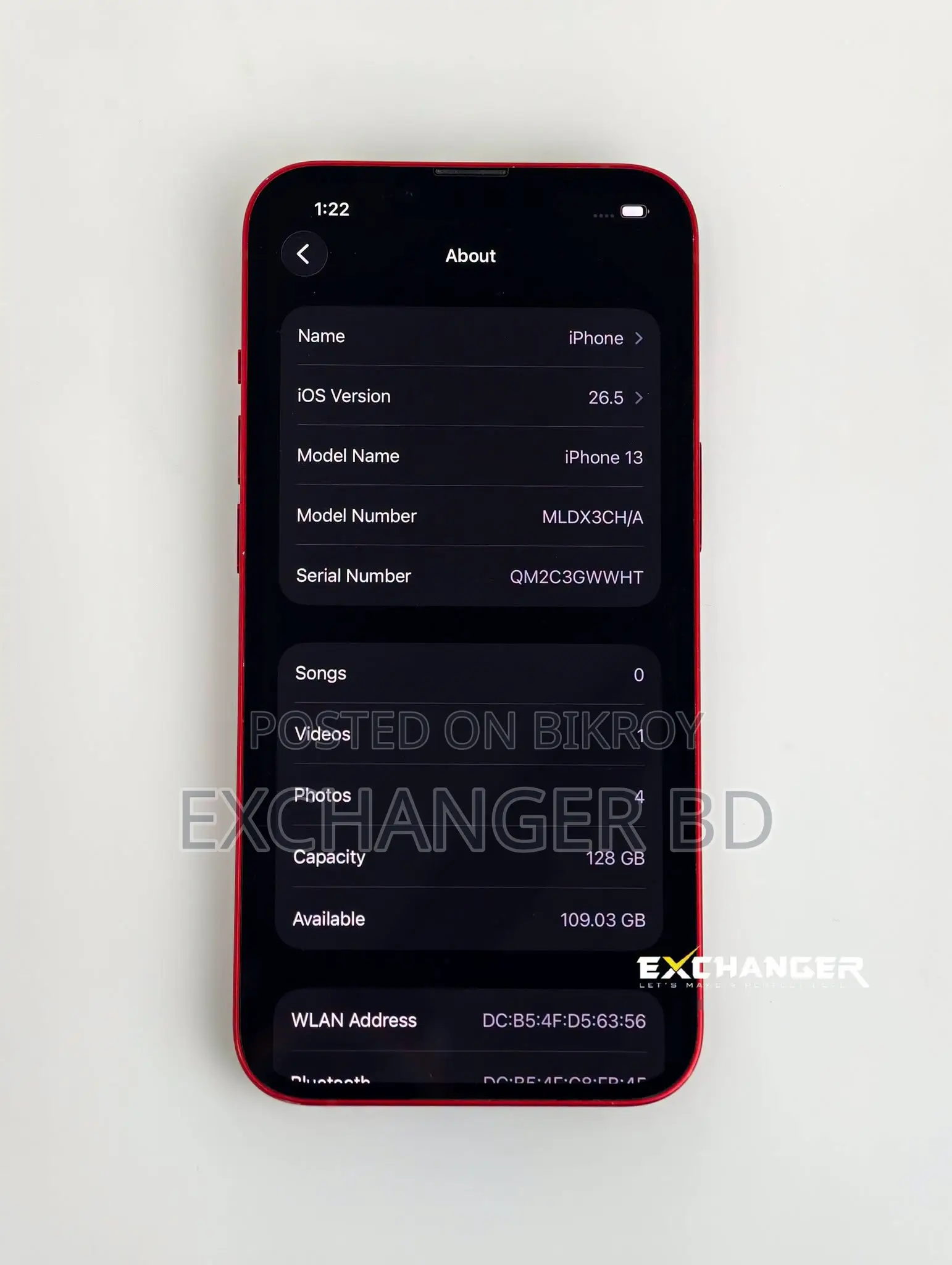 অ্যাপল আইফোন ১৩ ১২৮ জিবি রেড