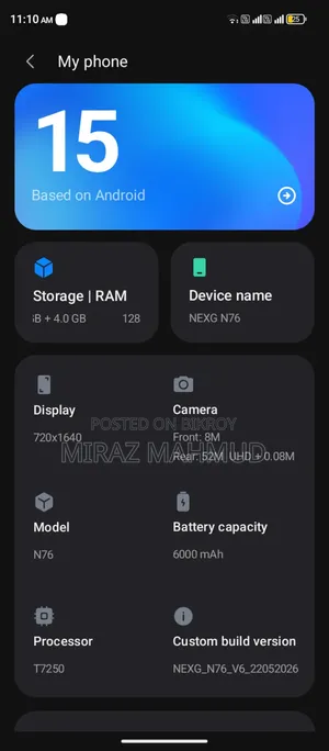 New Walton NEXG N76 128 GB Black