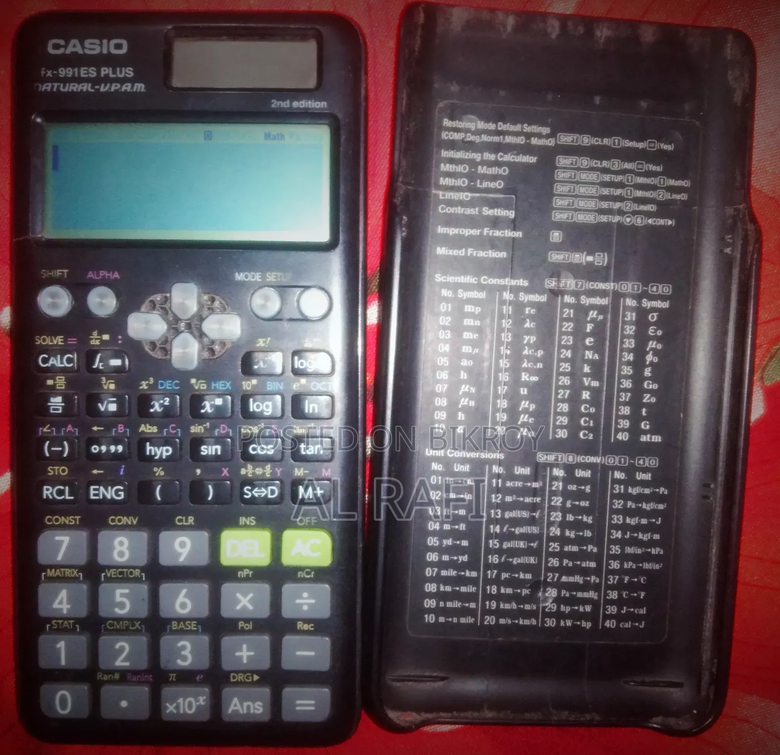 CASIO (Fx-991 ES PLUS) 2nd Edition