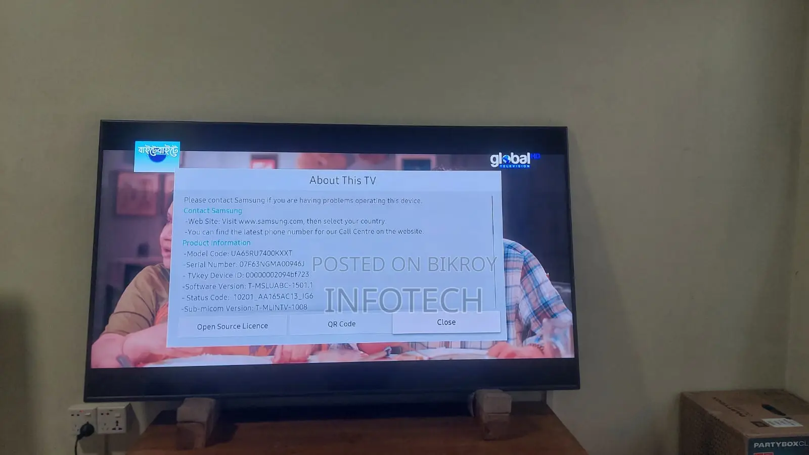 Samsung 65RU7400 65" UHD Voice Remote Smart TV Fresh Condition