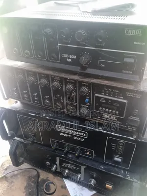 All items running, 3 box sets, 3 speakers, 1 set of 80 horns, and 4 horns