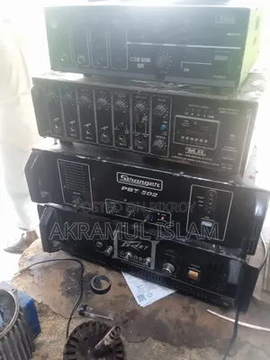 All items running, 3 box sets, 3 speakers, 1 set of 80 horns, and 4 horns