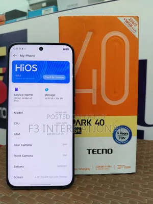 Tecno Spark 40 Pro+ 256 GB White